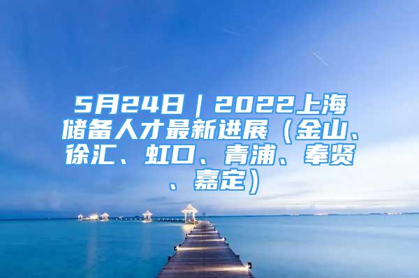 5月24日｜2022上海儲(chǔ)備人才最新進(jìn)展（金山、徐匯、虹口、青浦、奉賢、嘉定）