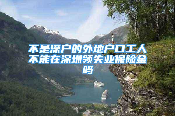 不是深戶的外地戶口工人不能在深圳領(lǐng)失業(yè)保險(xiǎn)金嗎