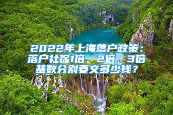 2022年上海落戶政策：落戶社保1倍、2倍、3倍基數(shù)分別要交多少錢？