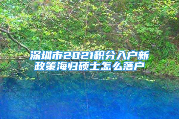 深圳市2021積分入戶新政策海歸碩士怎么落戶