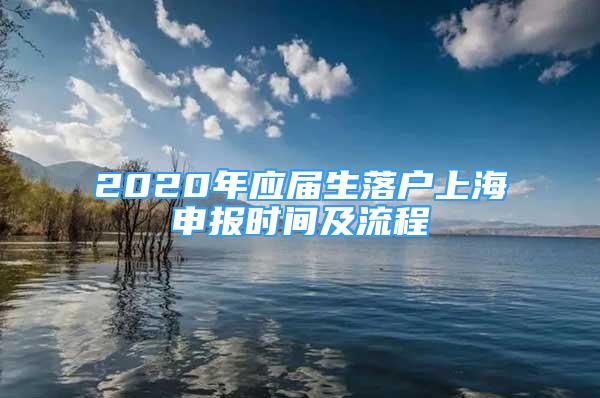 2020年應(yīng)屆生落戶上海申報(bào)時(shí)間及流程