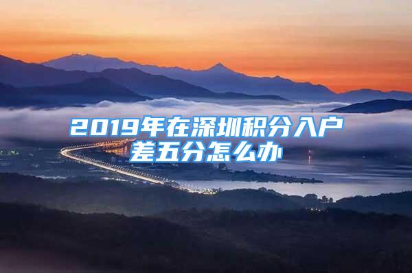 2019年在深圳積分入戶差五分怎么辦