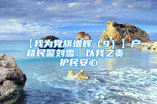 【我為黨旗增輝（9）】戶籍民警劉雪：以我之責(zé) 護(hù)民安心