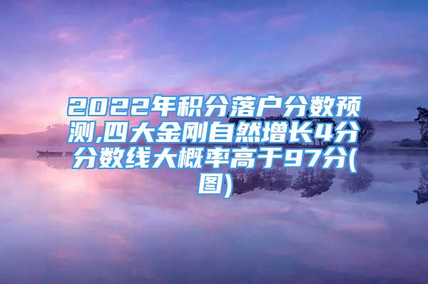 2022年積分落戶分?jǐn)?shù)預(yù)測,四大金剛自然增長4分分?jǐn)?shù)線大概率高于97分(圖)