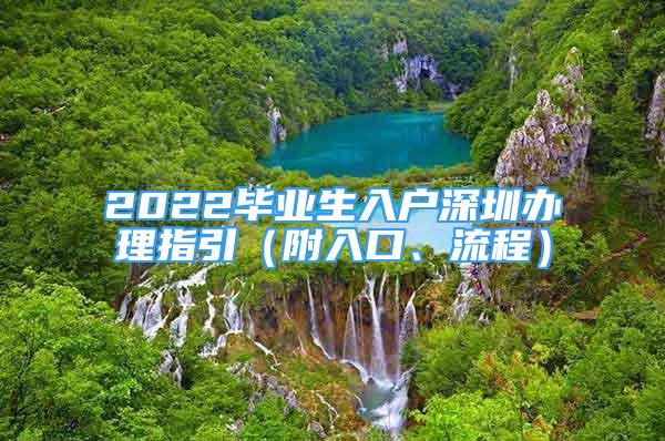 2022畢業(yè)生入戶深圳辦理指引（附入口、流程）