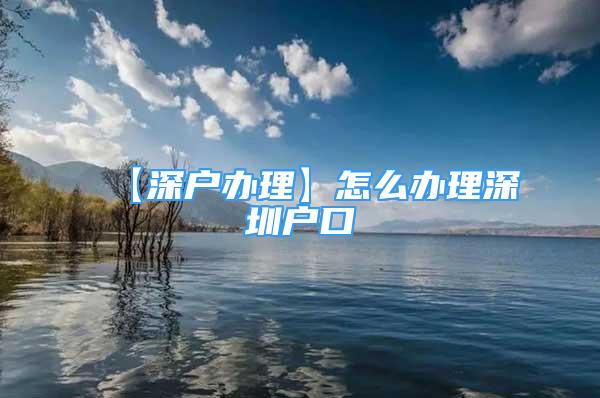 【深戶辦理】怎么辦理深圳戶口