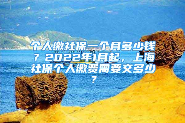 個(gè)人繳社保一個(gè)月多少錢？2022年1月起，上海社保個(gè)人繳費(fèi)需要交多少？