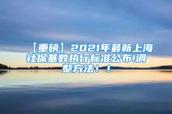 【重磅】2021年最新上海社?；鶖?shù)執(zhí)行標(biāo)準(zhǔn)公布!調(diào)整方法??！