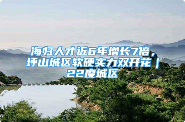 海歸人才近6年增長(zhǎng)7倍，坪山城區(qū)軟硬實(shí)力雙開(kāi)花｜22度城區(qū)⑧