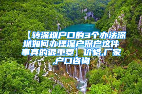 【轉深圳戶口的3個辦法深圳如何辦理深戶深戶這件事真的很重要】價格,廠家,戶口咨詢