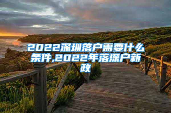 2022深圳落戶需要什么條件,2022年落深戶新政