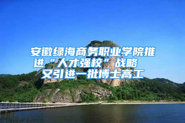 安徽綠海商務職業(yè)學院推進“人才強?！睉?zhàn)略  又引進一批博士高工