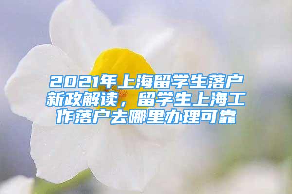 2021年上海留學(xué)生落戶新政解讀，留學(xué)生上海工作落戶去哪里辦理可靠