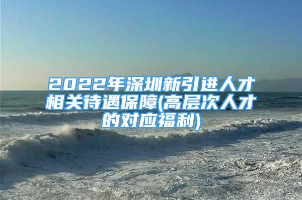 2022年深圳新引進(jìn)人才相關(guān)待遇保障(高層次人才的對應(yīng)福利)