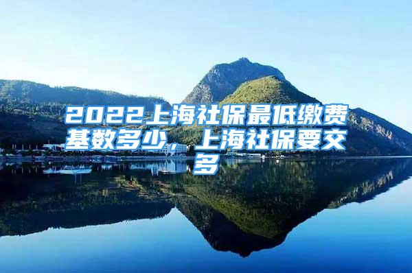 2022上海社保最低繳費基數(shù)多少，上海社保要交多