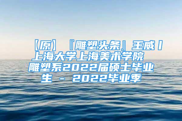 【原】『雕塑頭條』王威丨上海大學(xué)上海美術(shù)學(xué)院 雕塑系2022屆碩士畢業(yè)生 - 2022畢業(yè)季