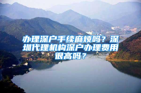 辦理深戶手續(xù)麻煩嗎？深圳代理機構深戶辦理費用很高嗎？