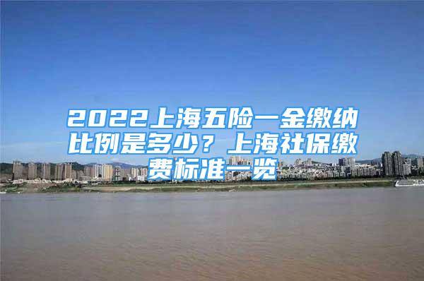 2022上海五險一金繳納比例是多少？上海社保繳費標準一覽