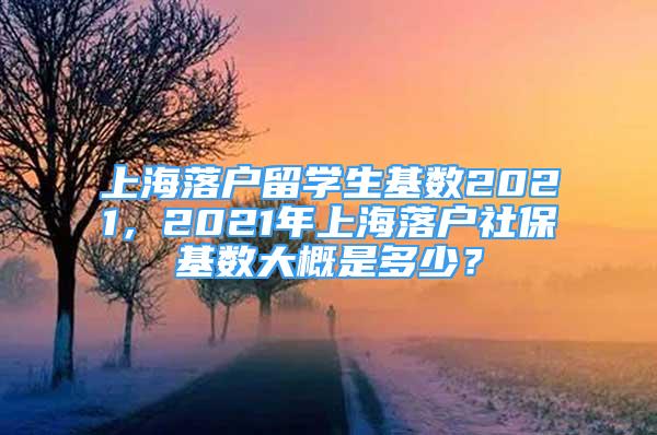 上海落戶(hù)留學(xué)生基數(shù)2021，2021年上海落戶(hù)社保基數(shù)大概是多少？