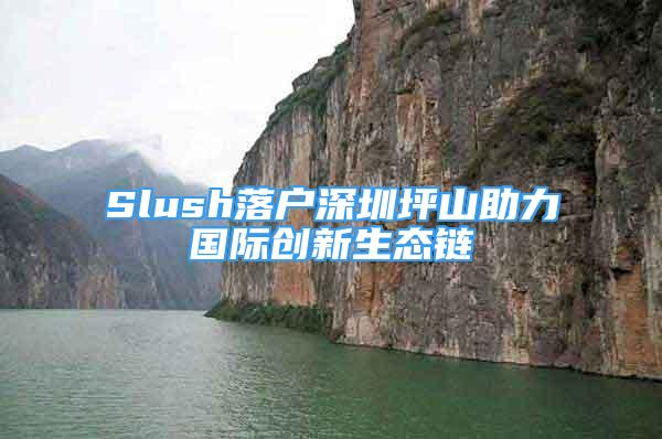 Slush落戶深圳坪山助力國際創(chuàng)新生態(tài)鏈