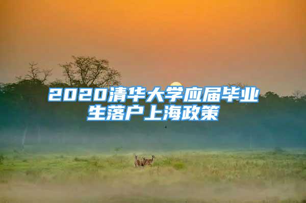 2020清華大學(xué)應(yīng)屆畢業(yè)生落戶上海政策