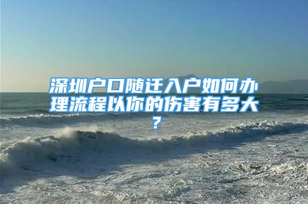 深圳戶口隨遷入戶如何辦理流程以你的傷害有多大？