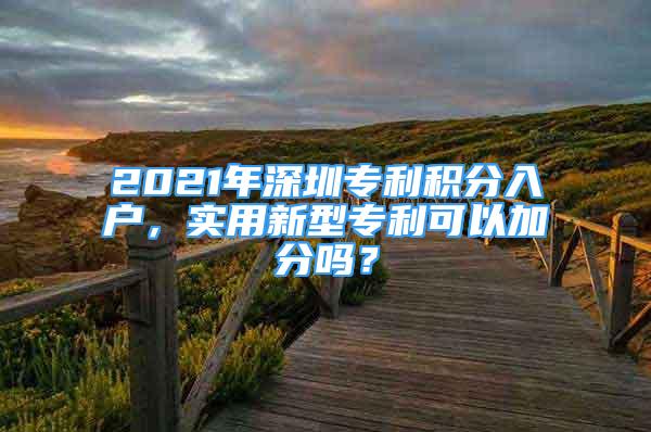 2021年深圳專利積分入戶，實用新型專利可以加分嗎？