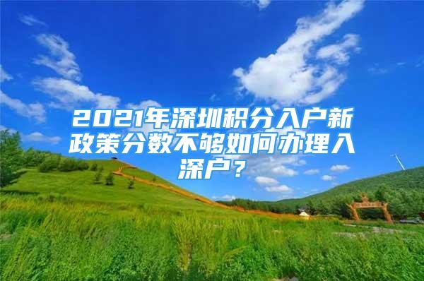 2021年深圳積分入戶新政策分數不夠如何辦理入深戶？