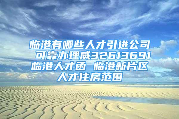 臨港有哪些人才引進(jìn)公司 可靠辦理威32613691臨港人才函 臨港新片區(qū)人才住房范圍