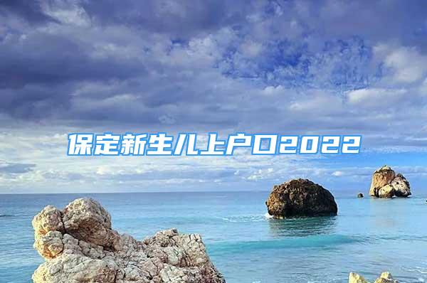 保定新生兒上戶口2022