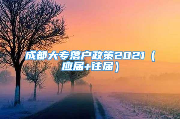 成都大專落戶政策2021（應屆+往屆）