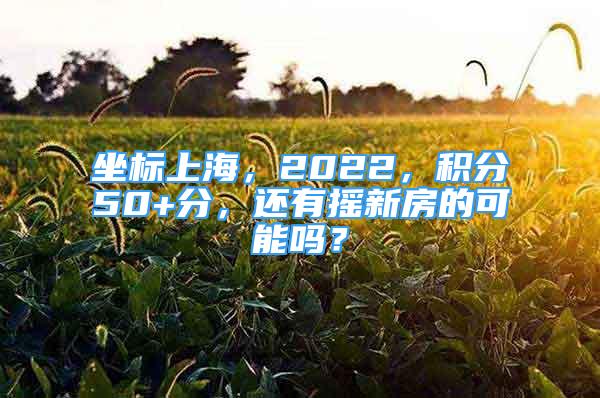 坐標(biāo)上海，2022，積分50+分，還有搖新房的可能嗎？