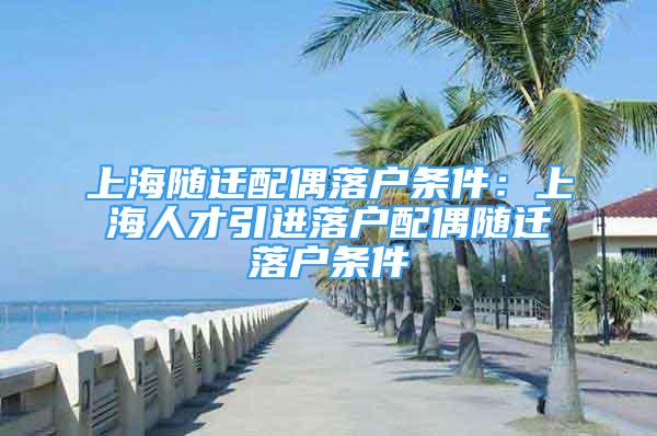 上海隨遷配偶落戶(hù)條件：上海人才引進(jìn)落戶(hù)配偶隨遷落戶(hù)條件