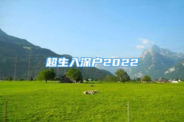 超生入深戶2022