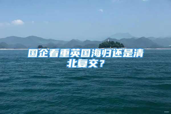 國企看重英國海歸還是清北復交？