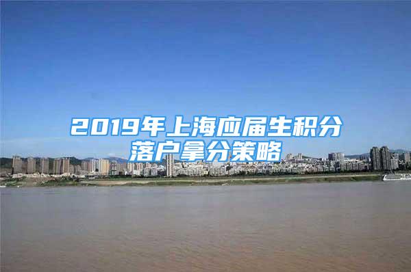 2019年上海應屆生積分落戶拿分策略