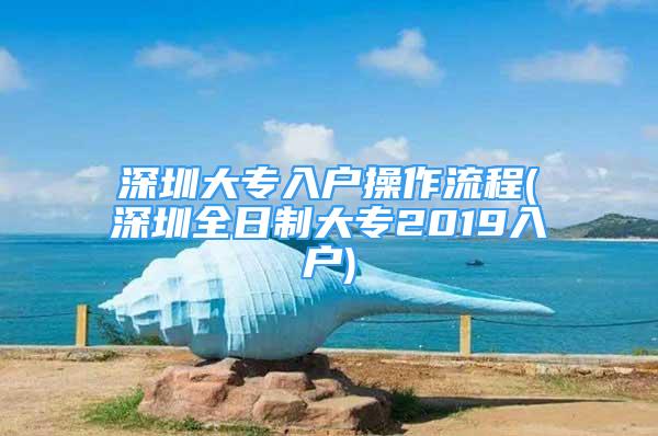 深圳大專入戶操作流程(深圳全日制大專2019入戶)