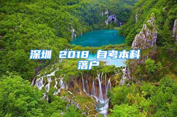 深圳 2018 自考本科 落戶