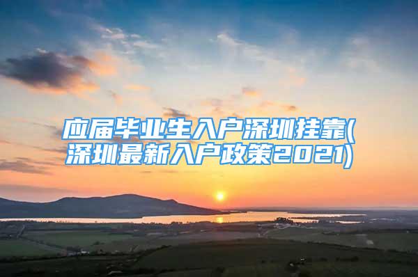 應(yīng)屆畢業(yè)生入戶深圳掛靠(深圳最新入戶政策2021)