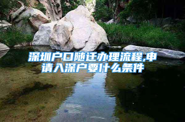 深圳戶口隨遷辦理流程,申請(qǐng)入深戶要什么條件