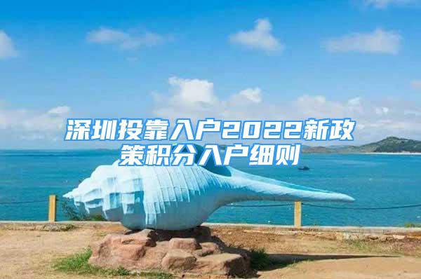 深圳投靠入戶(hù)2022新政策積分入戶(hù)細(xì)則