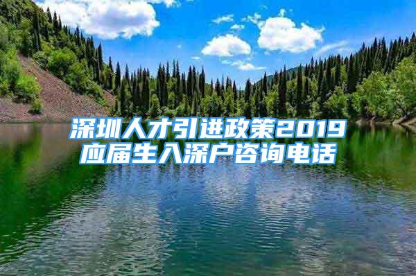 深圳人才引進(jìn)政策2019應(yīng)屆生入深戶咨詢電話