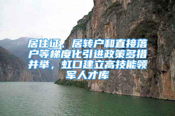 居住證、居轉(zhuǎn)戶和直接落戶等梯度化引進(jìn)政策多措并舉，虹口建立高技能領(lǐng)軍人才庫