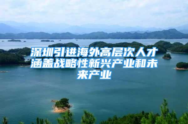 深圳引進(jìn)海外高層次人才涵蓋戰(zhàn)略性新興產(chǎn)業(yè)和未來產(chǎn)業(yè)