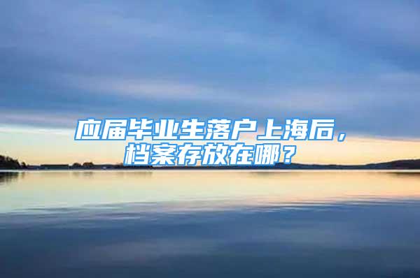 應(yīng)屆畢業(yè)生落戶上海后，檔案存放在哪？