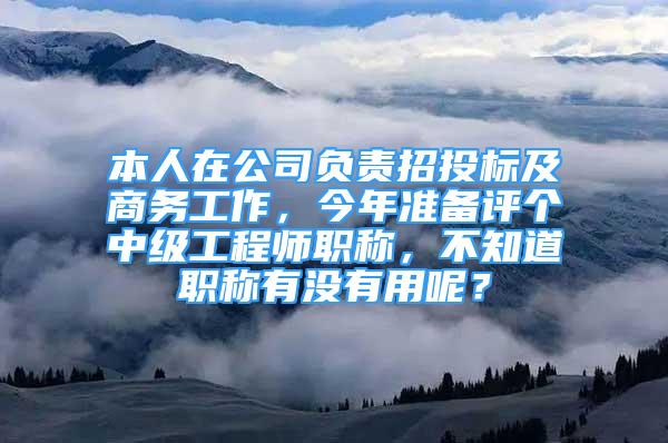 本人在公司負責招投標及商務(wù)工作，今年準備評個中級工程師職稱，不知道職稱有沒有用呢？