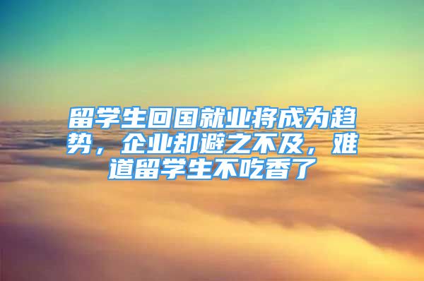 留學生回國就業(yè)將成為趨勢，企業(yè)卻避之不及，難道留學生不吃香了