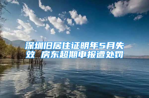 深圳舊居住證明年5月失效 房東超期申報遭處罰