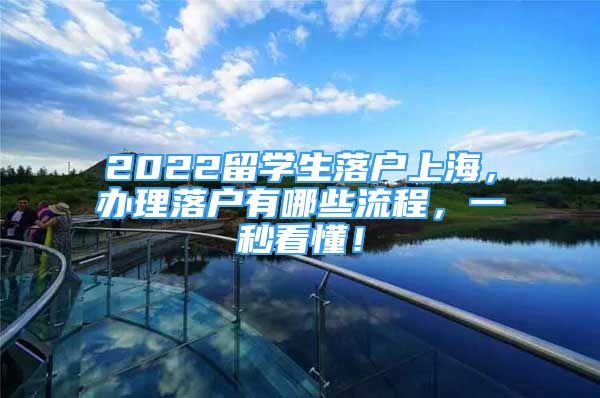 2022留學(xué)生落戶上海，辦理落戶有哪些流程，一秒看懂！