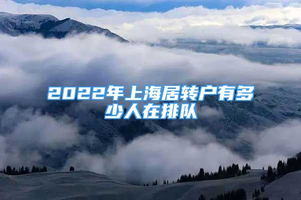 2022年上海居轉(zhuǎn)戶有多少人在排隊